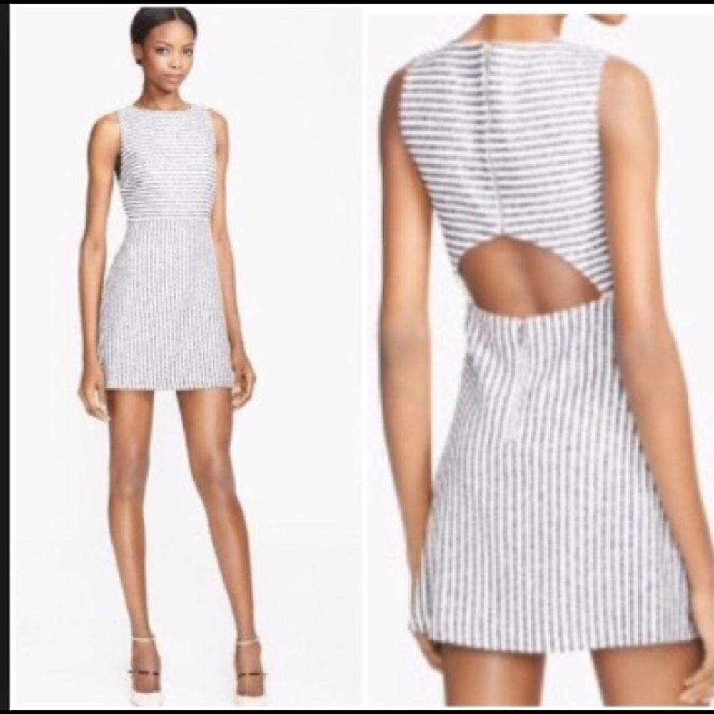 Alice and Olivia Striped Mini Dress